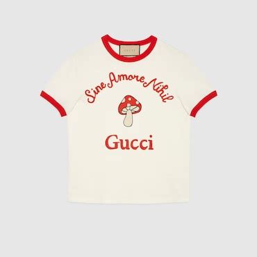 gucci sine amore nihil|'Gucci Sine Amore Nihil' cotton jersey T.